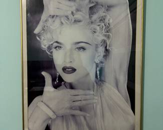 Large Framed Madonna Strick a Pose Poster