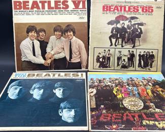 (4) Beatles Album Covers