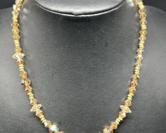 Vintage Glass 16in Necklace