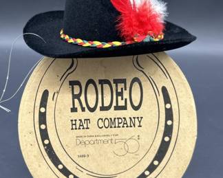 Rodeo Hat Co. Feathered Cowboy Hat in Hat Box