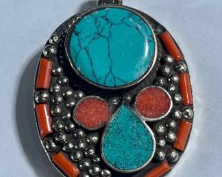 Southwestern Style Pendant (Not Sterling)