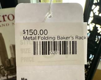 Metal Folding Baker's Rack