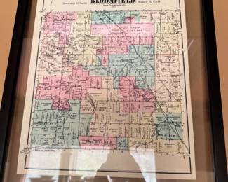 Bloomfield Framed Map
