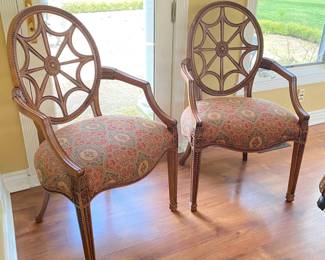 Pair of Ethan Allen Spiderback Chairs