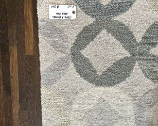 Crate and Barrel floral area rug