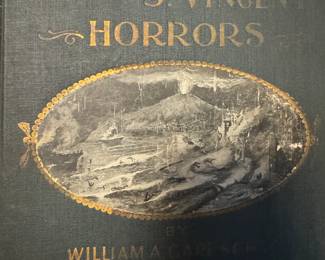 Antique book the Martinique and St. Vincent  Horros 