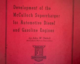 #Vintage Mcculloch engine literature 