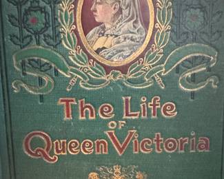 The life of Queen Victoria antique book 