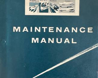 #Vintage #Marine#Fageol manintenance amnual 