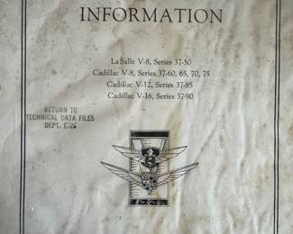#Cadillac LaSalle Shop Manual 