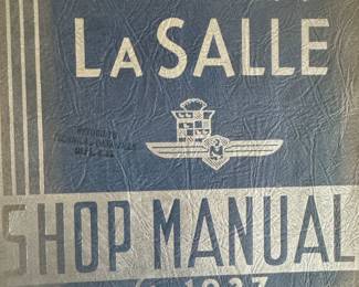 #Cadillac LaSalle Vintage Shop Manual 