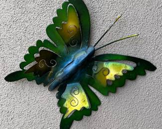 Metal Wall Art Butterfly Set/3