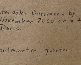 Art French Artist C. Ducollet "Montmartre Quarter"