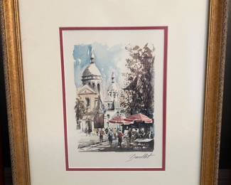 Art French Artist C. Ducollet "Montmartre Quarter"