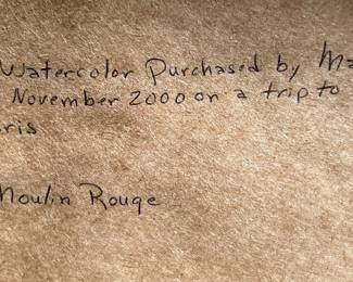 Art French Artist C. Ducollet "Moulin Rouge"