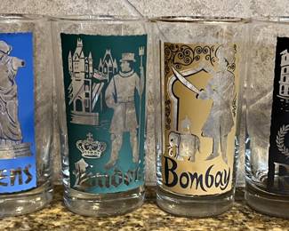 Libbey Cities of the World Glasses MCM