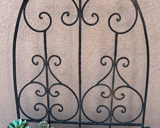 Metal Wall Art w Faux Cacti