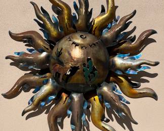 Yard Art Metal Large Sun