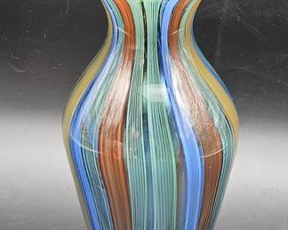 Handmade Badash Art Glass 11in Vase