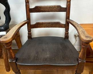 Antique Oak Armchair Piece of History: Own a piece of the past with this beautiful chair. #antique $300