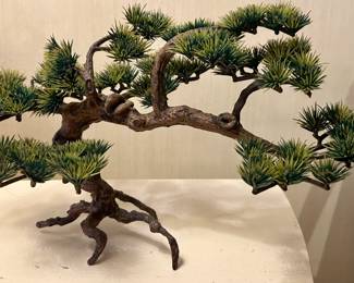 Faux bonsai tree.