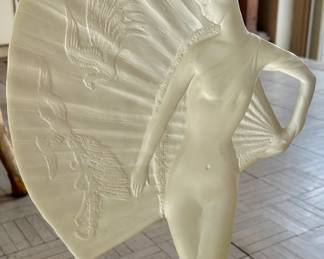 Art Deco resin female figurine.