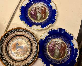 Small blue dishes by Mitterteich Bavaria Germany