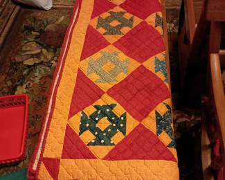 Handcrafted vintage quilt 