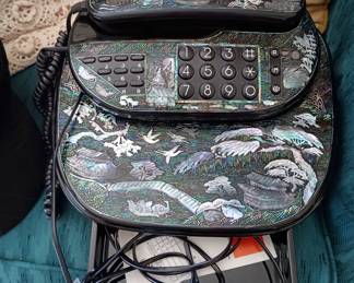 Abalone inlay telephone 