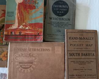 Vintage Travel printed material 