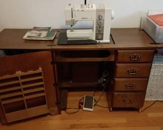 Working . With the cabinet 