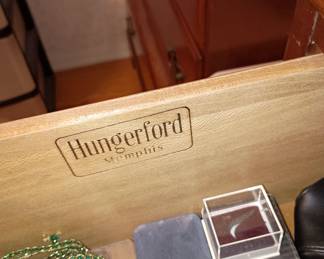 Bedroom furniture Maker mark.
Dovetail drawers and, solid wood construction 