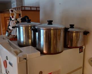 Revere cookware, stock pots