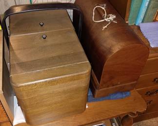 And domed vintage sewing machine 