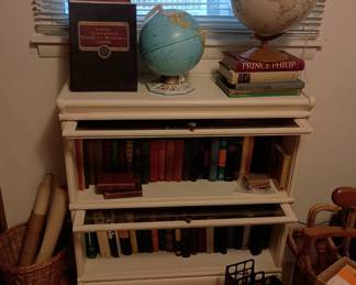 Barrister book case 
Globes