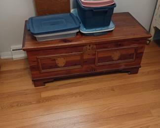 One of several cedar chests