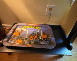 teenage mutant ninja turtles tv tray-1980’s