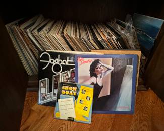 Vinyl record collection 