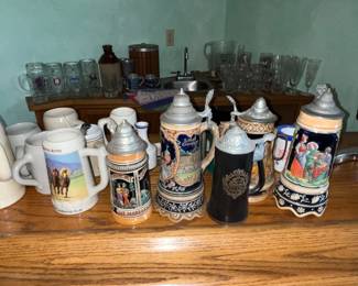 Beer stein collection 