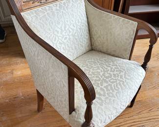 Wooden framed armchair