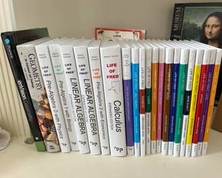 Life of Fred homeschool books - math, intermediate and elementary sets