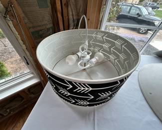 18” drum chandelier