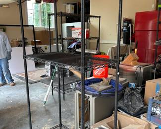 3 wire racks - items in the background are not for sale