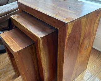 Nesting wood tables