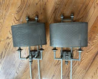 Pair of sconces with 2 lights each 39” H x 15-2/3” W