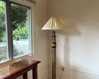 Standing lamp with shade