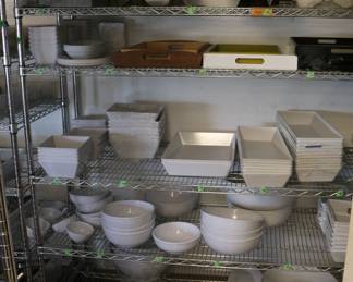 dishes on shelf