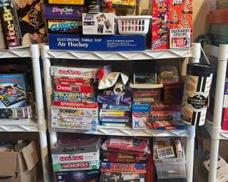 . . . a ton of board and other games -- you know, so you don't get bored!