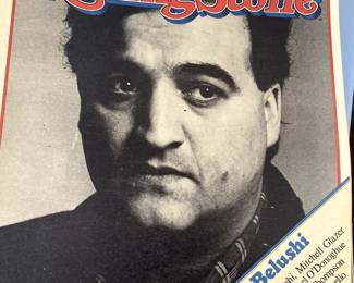 . . . vintage Rolling Stone magazines -- Belushi