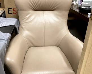 . . . leather salon chair